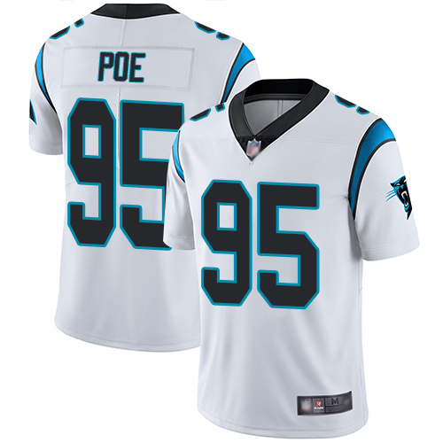 Carolina Panthers Limited White Men Dontari Poe Road Jersey NFL Football 95 Vapor Untouchable
